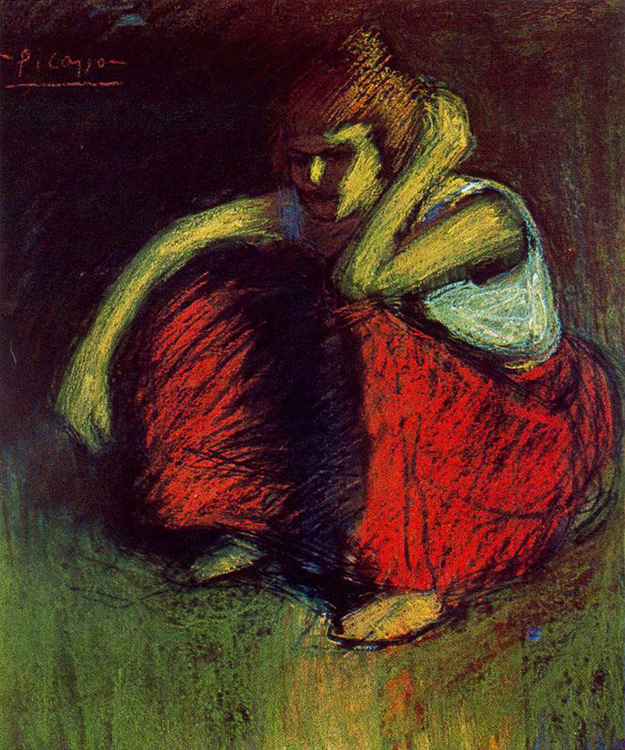 Picasso A red skirt 1901